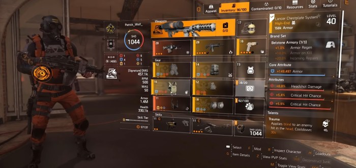 Division 2 status effects