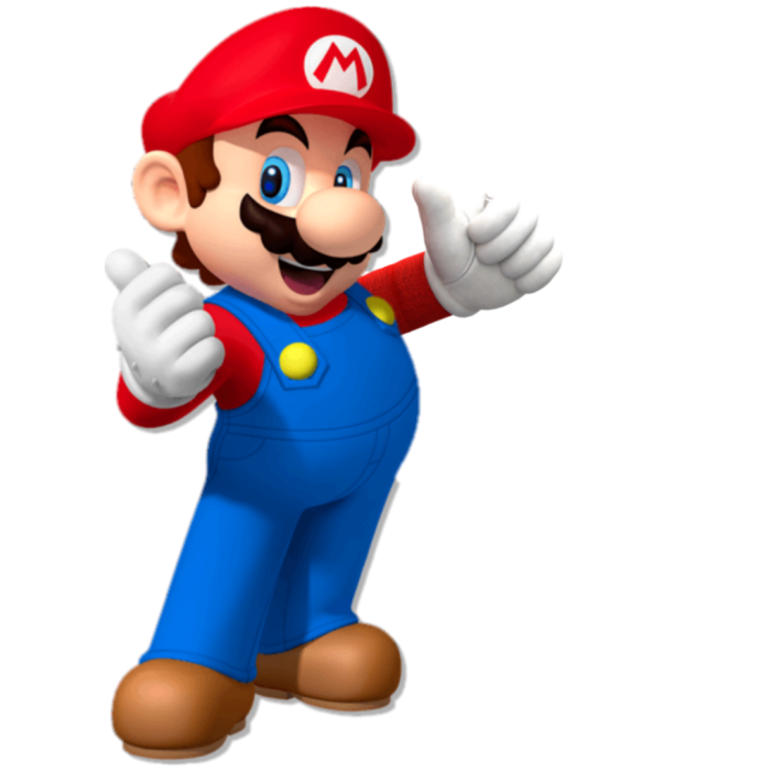 Mario flipping you off