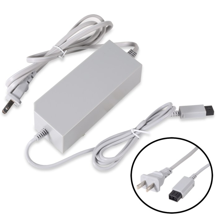 Nintendo wii power cable