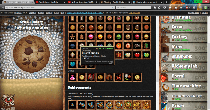 Cookie clicker save file