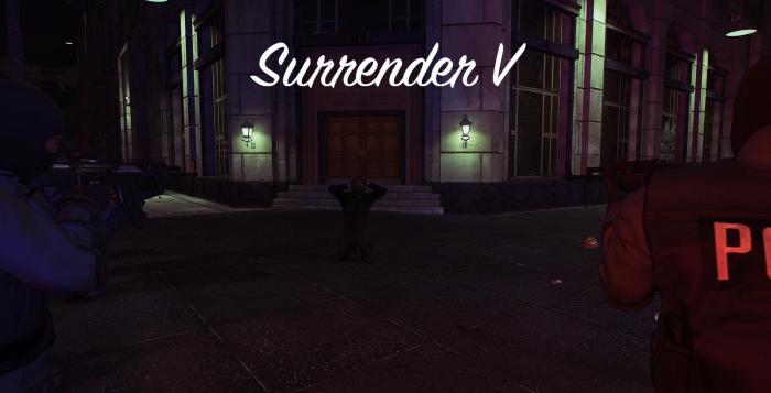 Surrender cop gta5mod