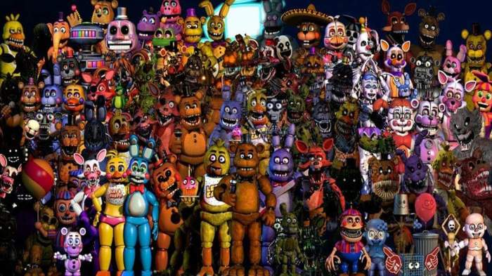 Fnaf 6 animatronics list