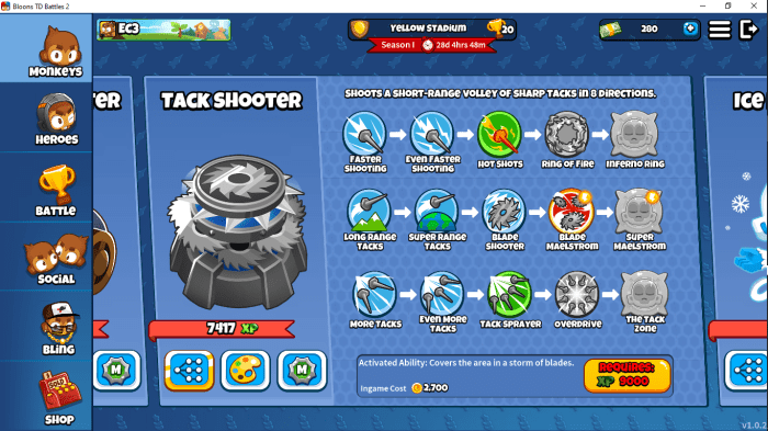 Shooter tack battles bloons td strategy