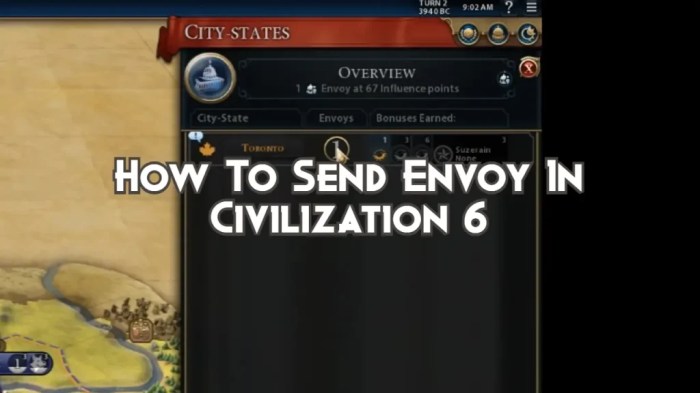 Civilization 6 send envoy