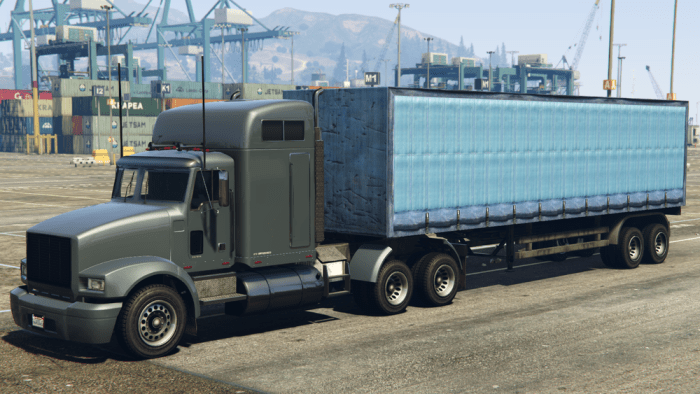 Gta semi ups truck trailers mod double real hauling