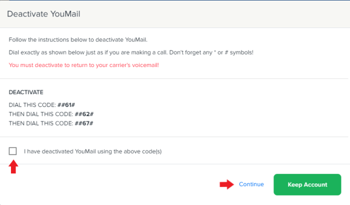 How to remove youmail