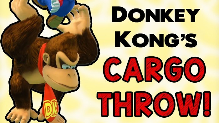 Donkey kong cargo throw