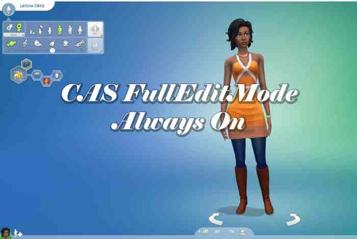 Sims 4 full cas edit
