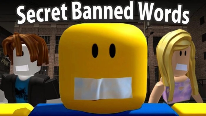 Roblox banned words list