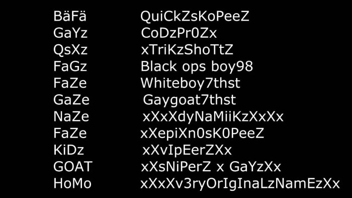 Good clan names for cod