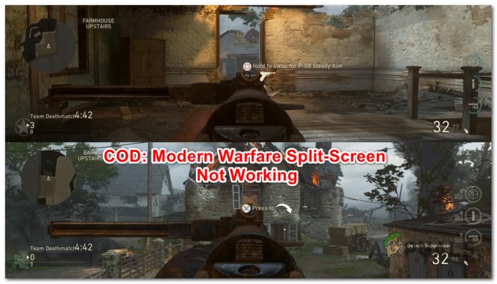 Cod split screen campaign