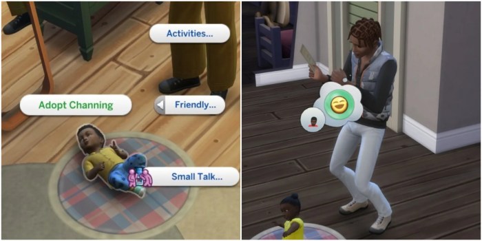 Can you adopt sims 4