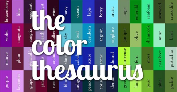 Cool names for colours