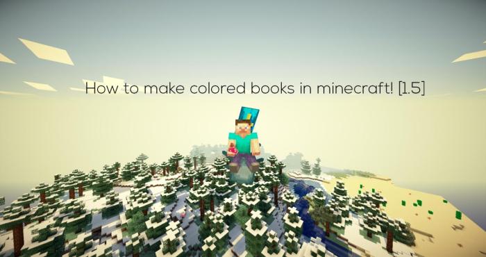 Minecraft book of colors
