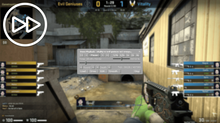 Fast forward cs go replay