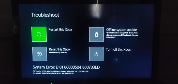 Xbox 1 won't update