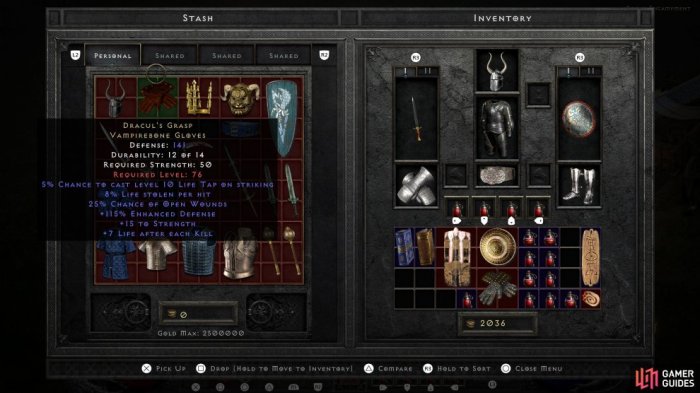 Itemized useful legendary rare level max than well items which inferno grasp skull