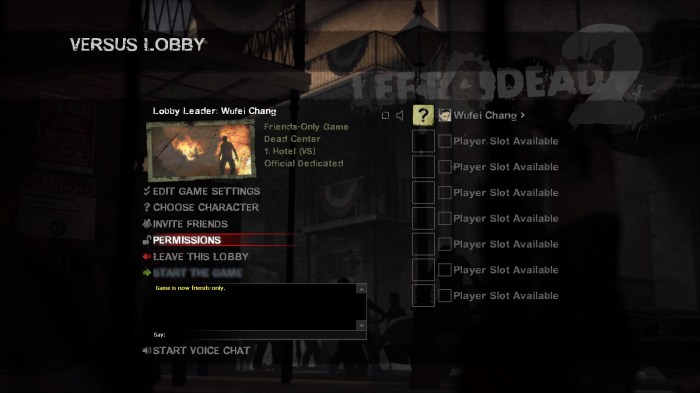 Left for dead server