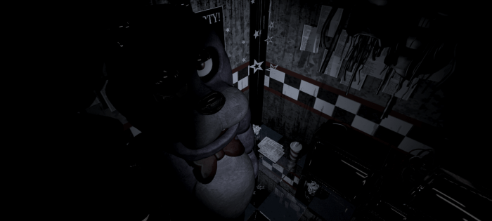 Fnaf 1 bonnie at door