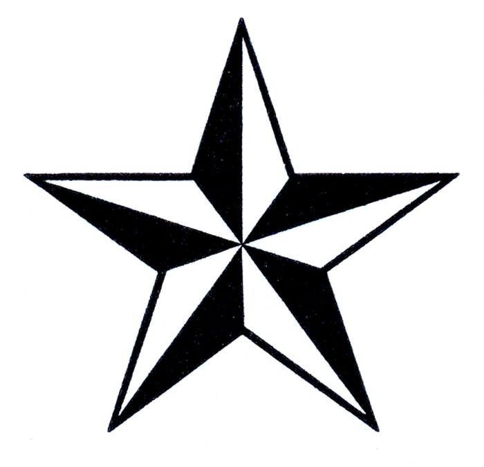 Star black and white