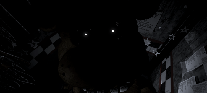 Freddy on camera fnaf 1