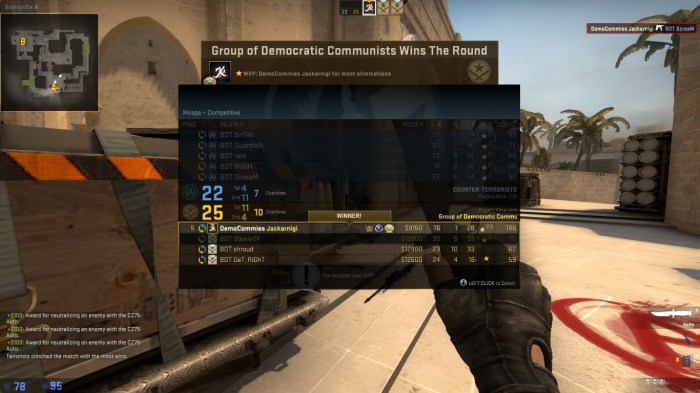 Cs go bots not moving