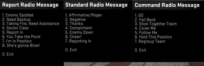 Cs go radio commands