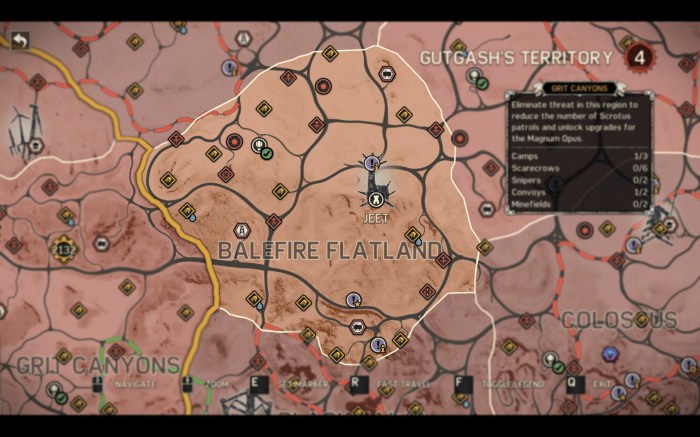 Mad max minefields map