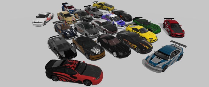 Cars for nfs mw 2005