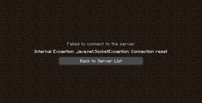 How to reset server