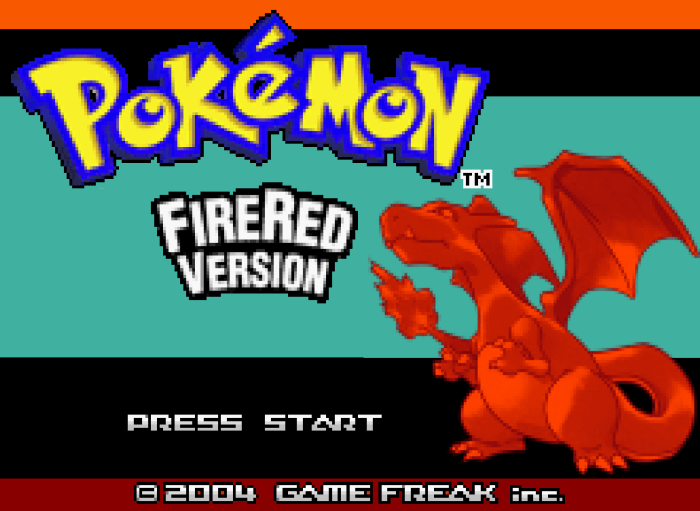 Pokemon firered on 3ds