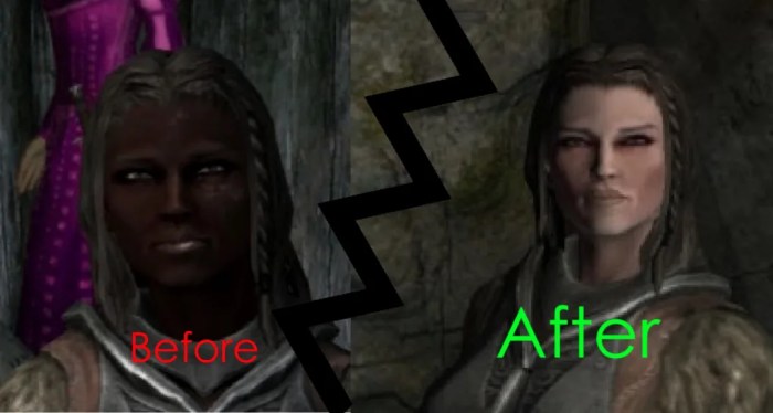 Black face fix skyrim