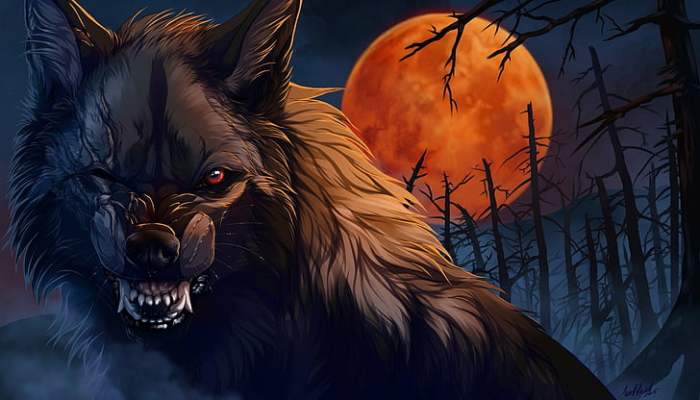 Wallpaper werewolf dark background preview size click