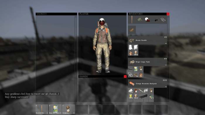 Dayz can't open inventory