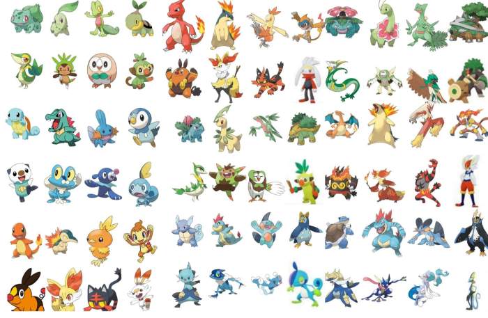 Gen 7 starters pokemon