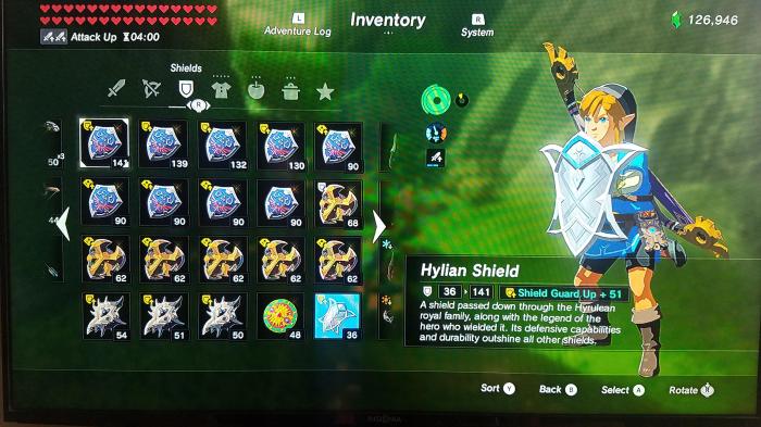 Shield guard up botw