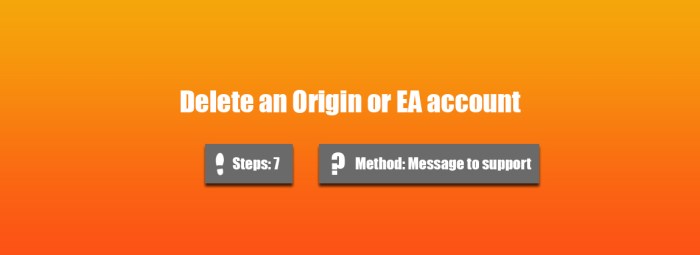 Delete an origin account