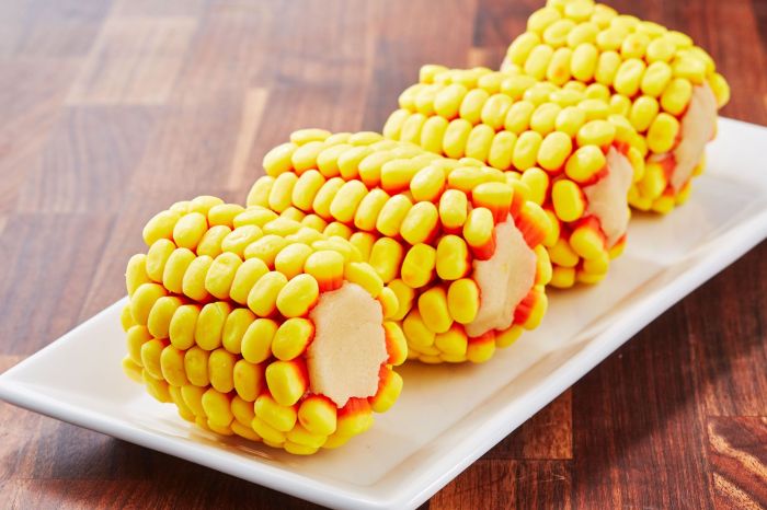 Candy corn corn cob