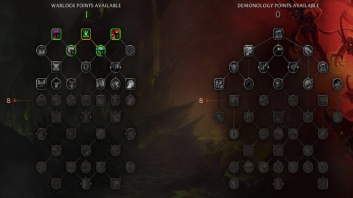 Demo warlock talent tree