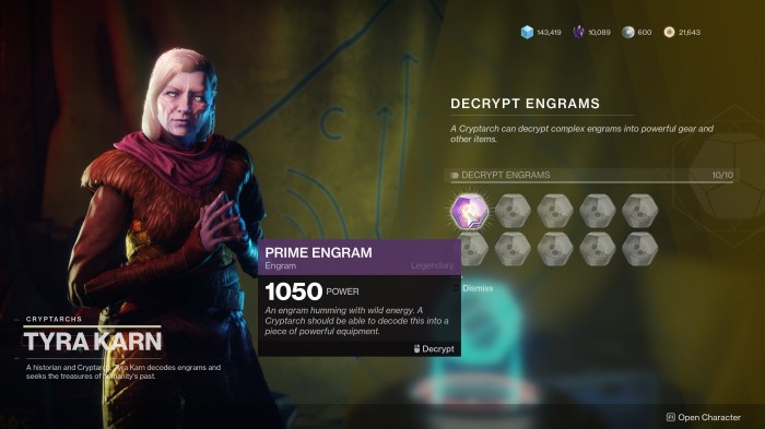 Wish engrams destiny 2