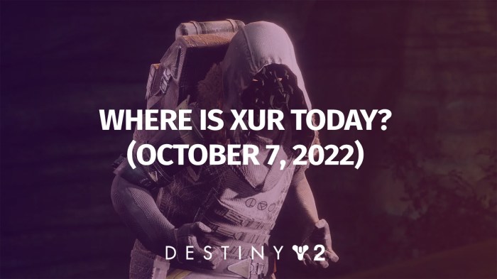 Where is xur this week