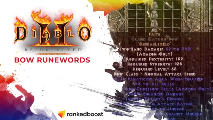 Diablo 2 bow runewords