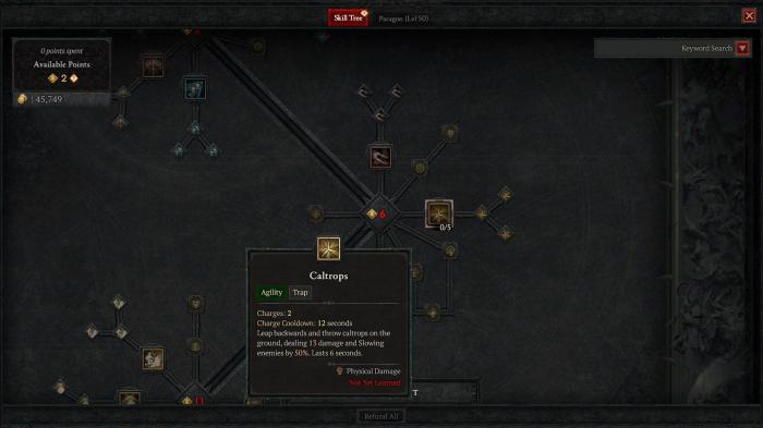 Diablo 4 caltrops build