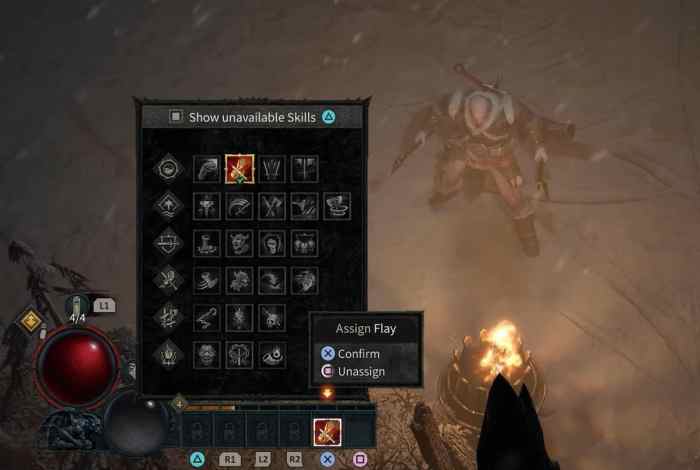 Assign skills diablo 4