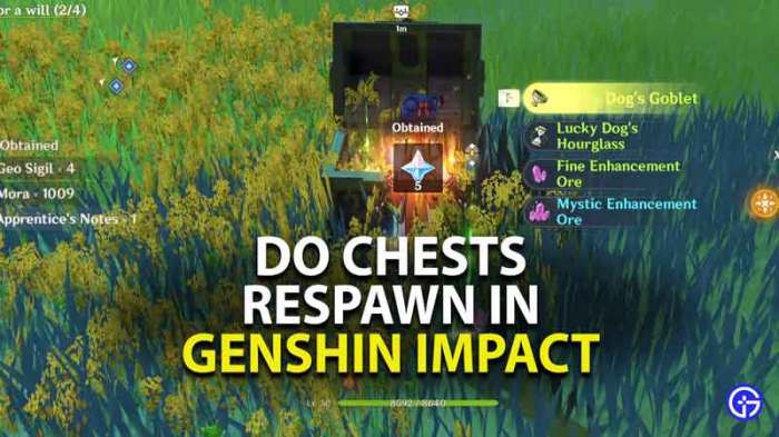 Genshin do chests respawn