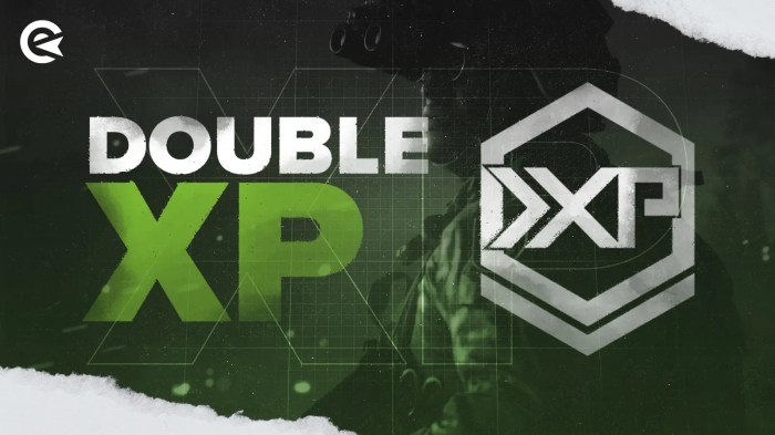 When is double xp mw3