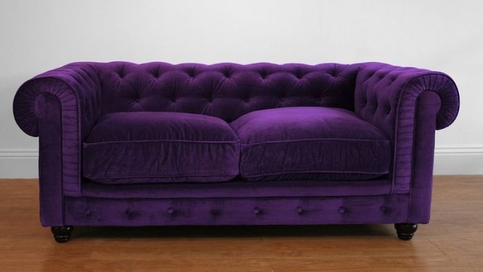 Purple couches and sofas