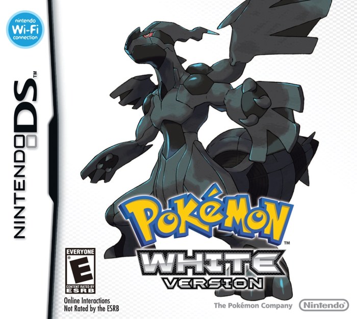 Pokemon white 2 ds game