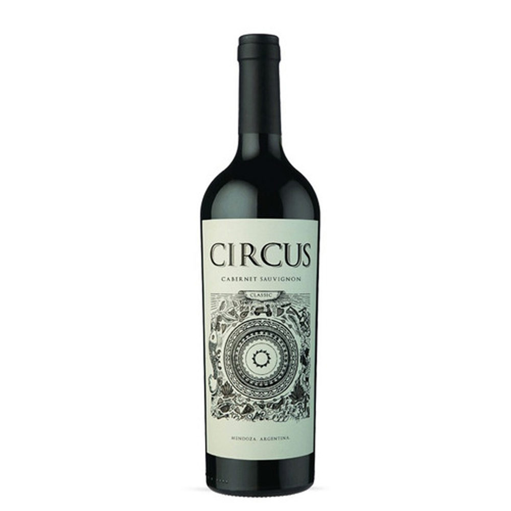 Wine with circus label