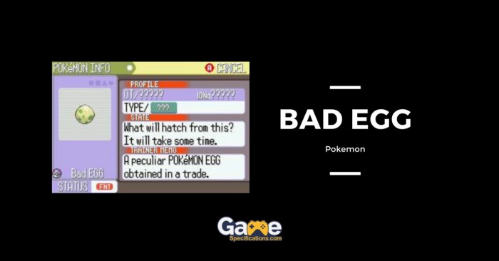 Bad egg pokemon emerald